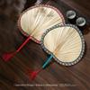 Handheld Cooling Fan Solid Traditional Hand Fan Palm Leaf Fan Soft For Fire Stirring Indoor Decorative Use