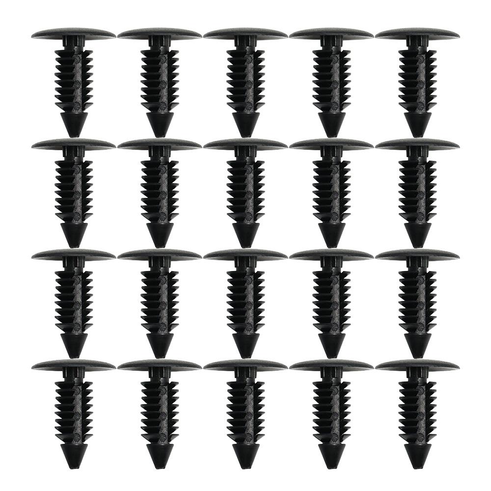 10/20/30/40/50/100Pcs 8MM Car Fastener Clip Plastic Bumper Fender Clip Screw Auto Roof Tailgate Lining Rivet Retainer For Toyota