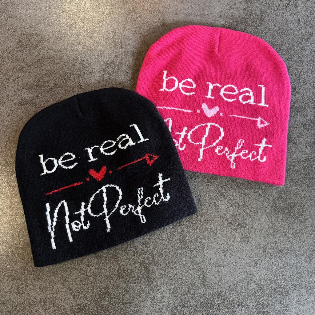 High Top Knit Hat For Men Women With Letter Design Warm Acrylic Breathable For Winter Season