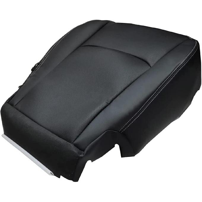 SecosAutoparts Passenger Bottom Replacement Perforated Leather Seat Cover Black Compatible with Dodge Ram 2500 3500 4500 5500 Laramie Sport SLT 2009