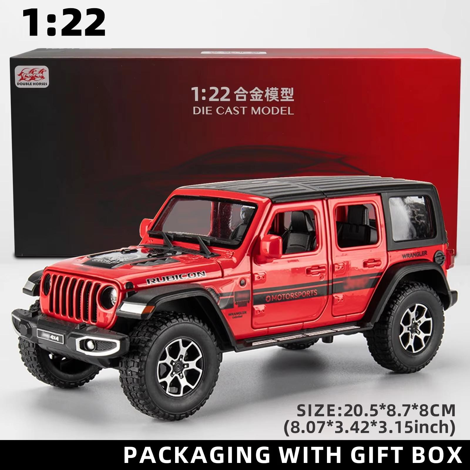 

Новый 1:22 Jeep Diecast Toy Car Model Proportional Metal Lifan Vehicle Подходит для детей, мальчиков, девочек, взрослых, подарок, семь дверей, звук и свет, инерционный механизм красный
