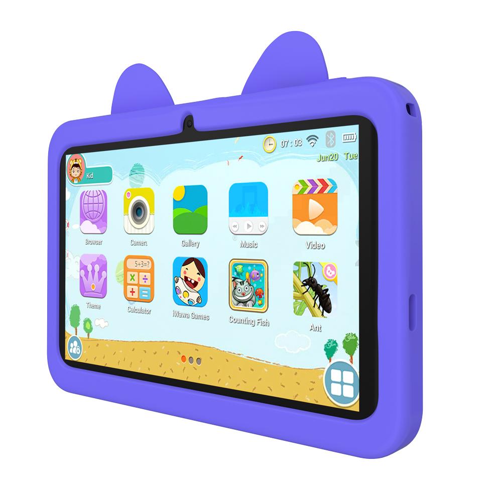 Tablet für Kinder 7 Zoll Android 13 Wi-Fi Bluetooth 4GB+64GB Dual-Kamera Lernsoftware 5G WiFi Tablet-PC