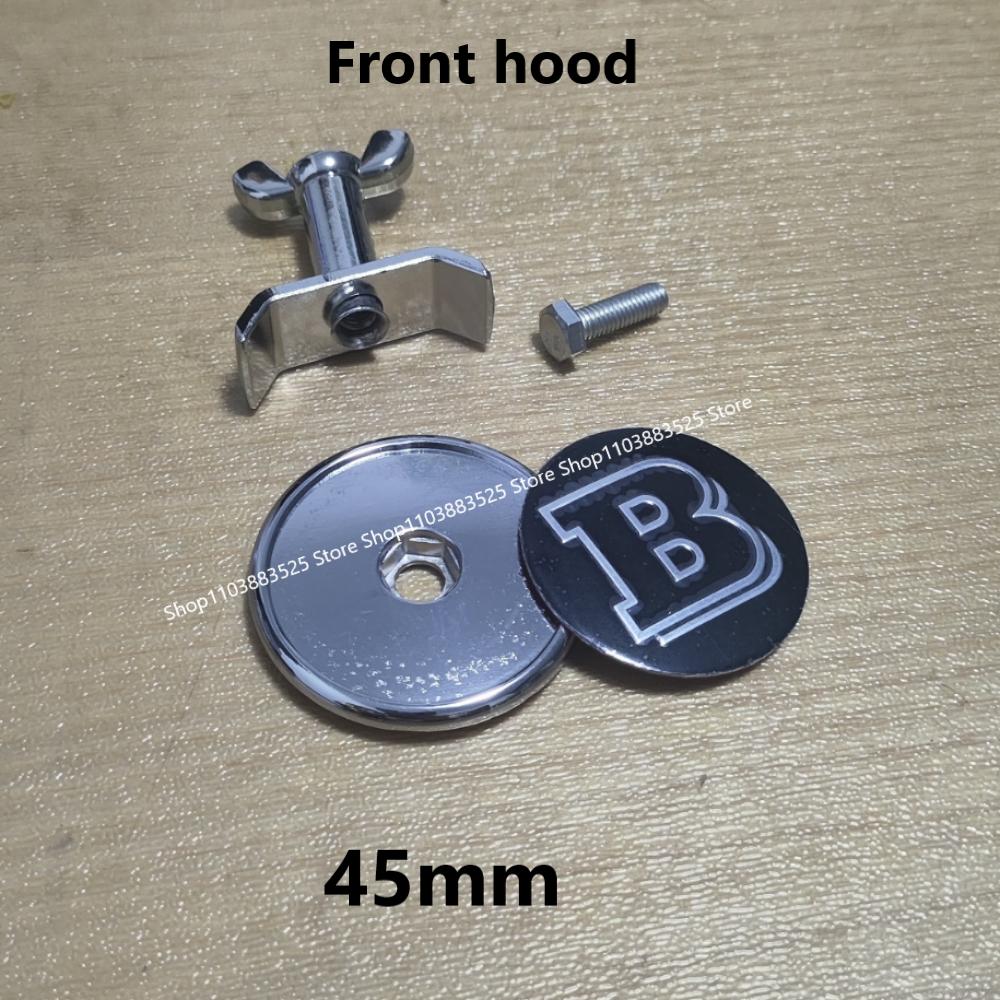 45/60mm Car Modified Badge Front Bonnet Hood Emblem Rear Trunk B Logo Badge for BRABUS W203 W204 W205 W254 W210 W211 W220 C E S