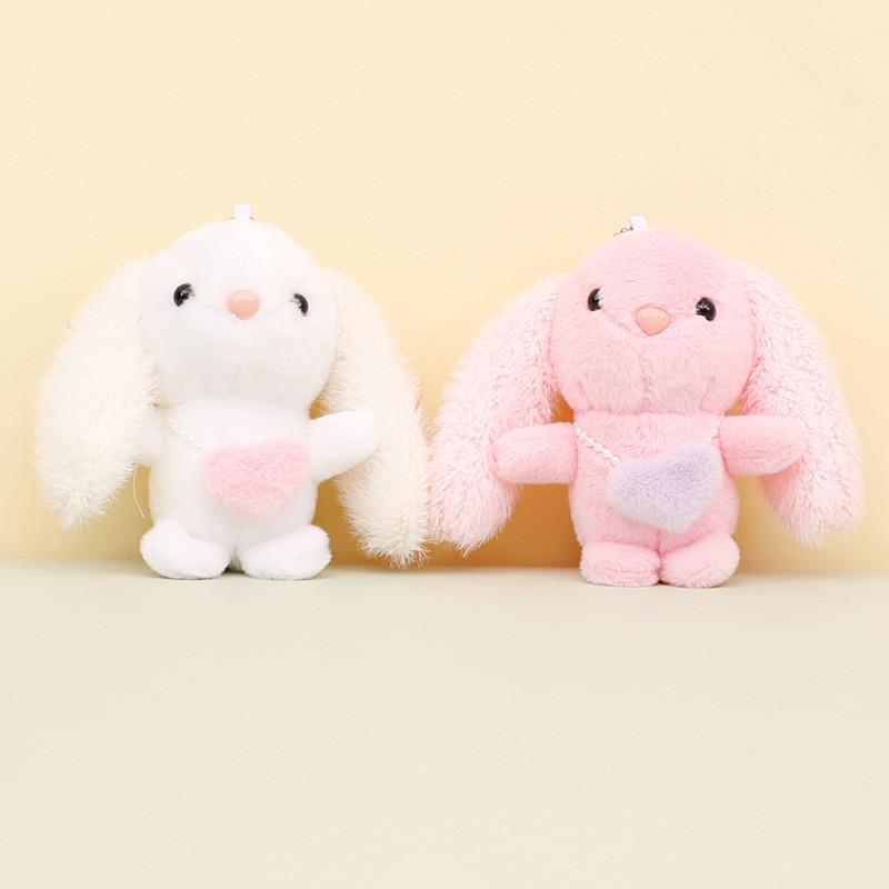 Rabbit Chain Key Cute Cartoon Girl Schoolbag Decoration Plush Doll Gift Pendant