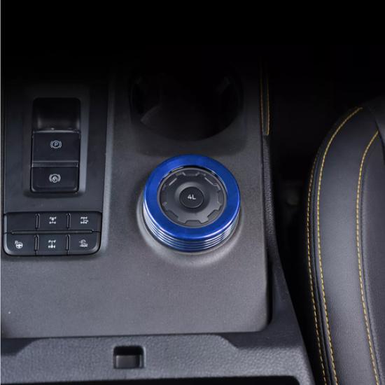 Blue Drive Mode Knob Cover Trim Ring Accessories For Ford Ranger Raptor 23-2025
