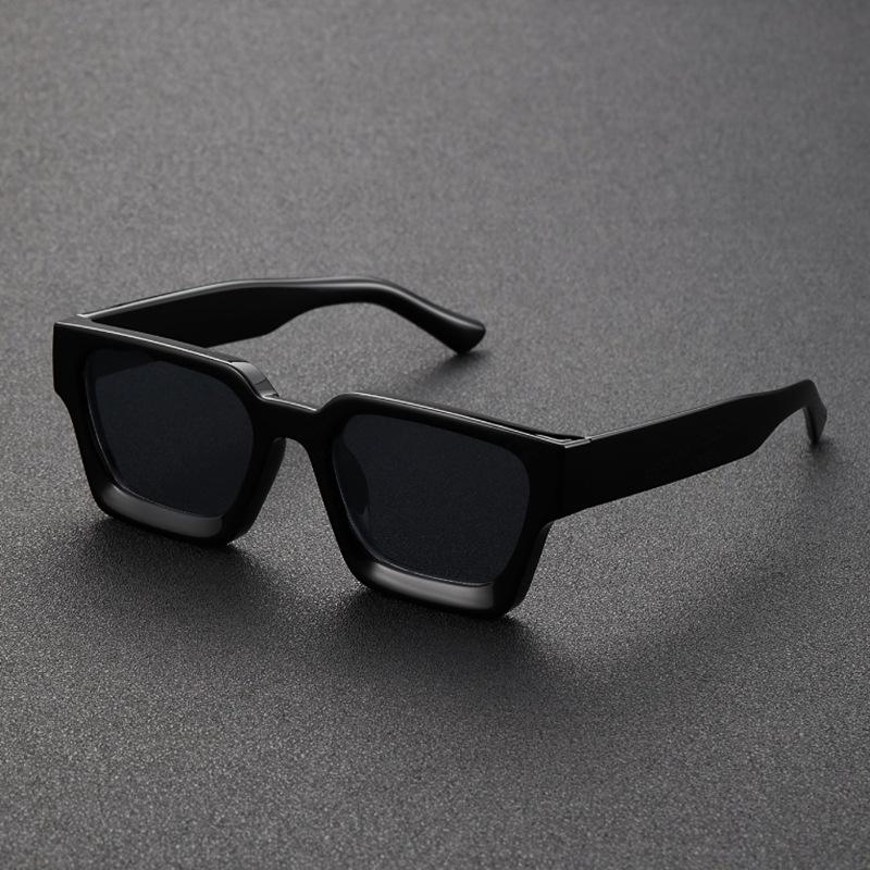 Fashionable Thick Frame Sunglasses Trendy Square Retro Ins Style Women Sun Glasses UV400 Protection