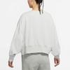 Nike Sportswear French Terry Logo Embroidered Oversized Crew Neck Sweatshirt Women Tops Grey DR7837-025
