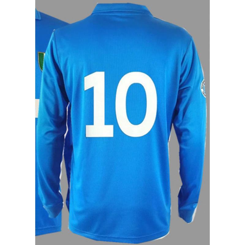 Vintage Jerseys, Soccer Uniforms, AC Ronaldo, Ronaldinho, Zidane, Long-sleeved Sportswear, National Team Uniforms