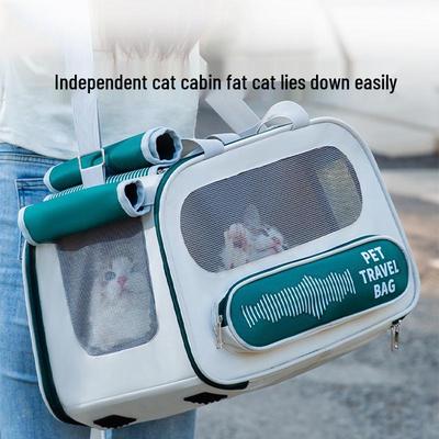Portable Large Capacity Breathable Pet Backpack - Cat & Dog Space Capsule Bag for Outings