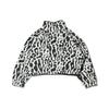 Nike Sportswear Sherpa Animal Print Fleece Collar Jacket Women Tops Smoky-Grey CU6592-070