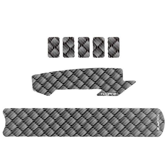 1 Set Bike Chain Sticker Waterproof Scratch Proof Faux Leather Bicycle Frame Anti-scratch Protector Decal for E-bike