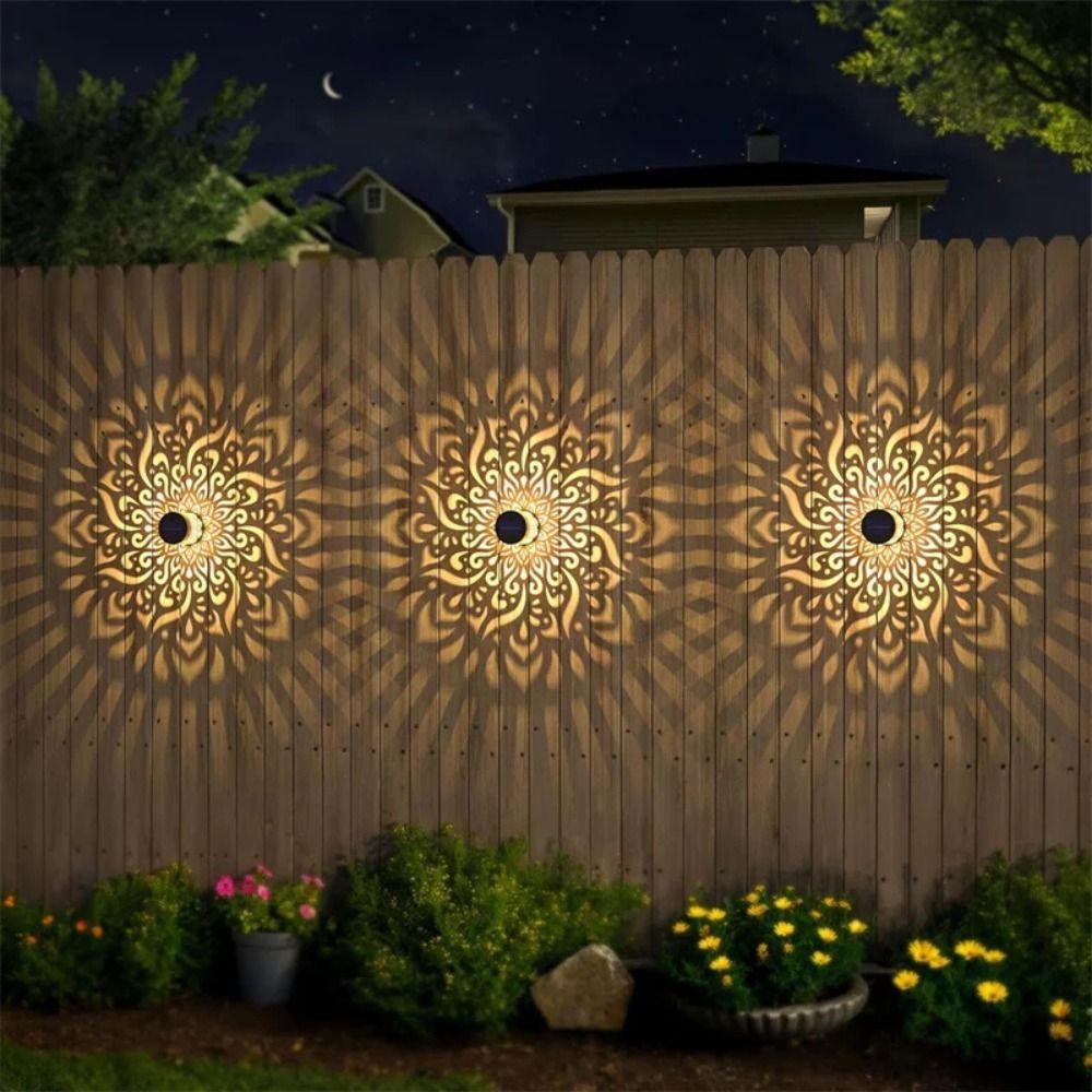Flower Design Solar Wall Light Iron Light Outdoor Garden Light Solar Wall Lamp Villa Gate