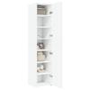 VidaXL Highboard White 40x42.5x185 Cm Engineered Wood, Sideboard, Storage Cabinet, Side Panel, Cabinet, Wardrobe 3281399