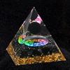 Crystal Agate 5cm Pyramid Crushed Stones Epoxy Resin Grinding and Watering Jinhua Home Office Desktop Decorations Crafts