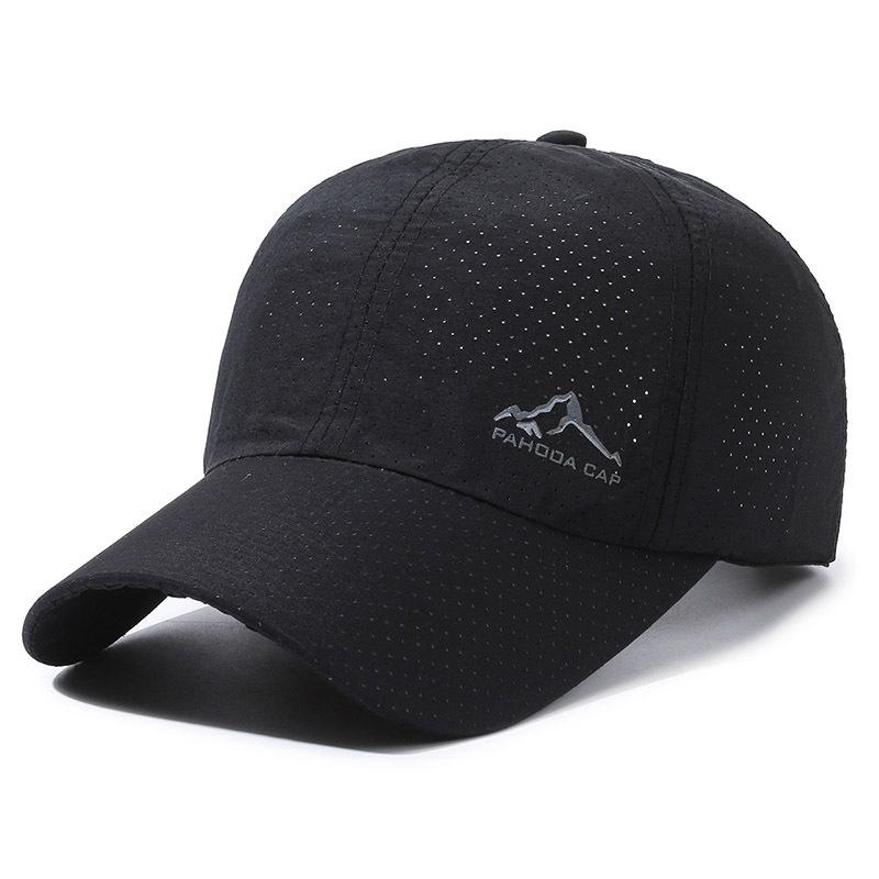 Quick-drying Perforated Baseball Cap Golf Cap Spring and Summer Thin Outdoor Sports Sunscreen Cap Men's and Women's Hats