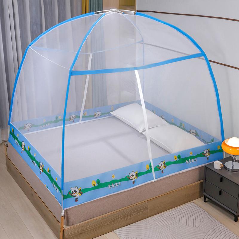 2022 Installation-free Yurt Mosquito Net Dust Top Household Encryption Thickened Student Dormitory Mosquito Net