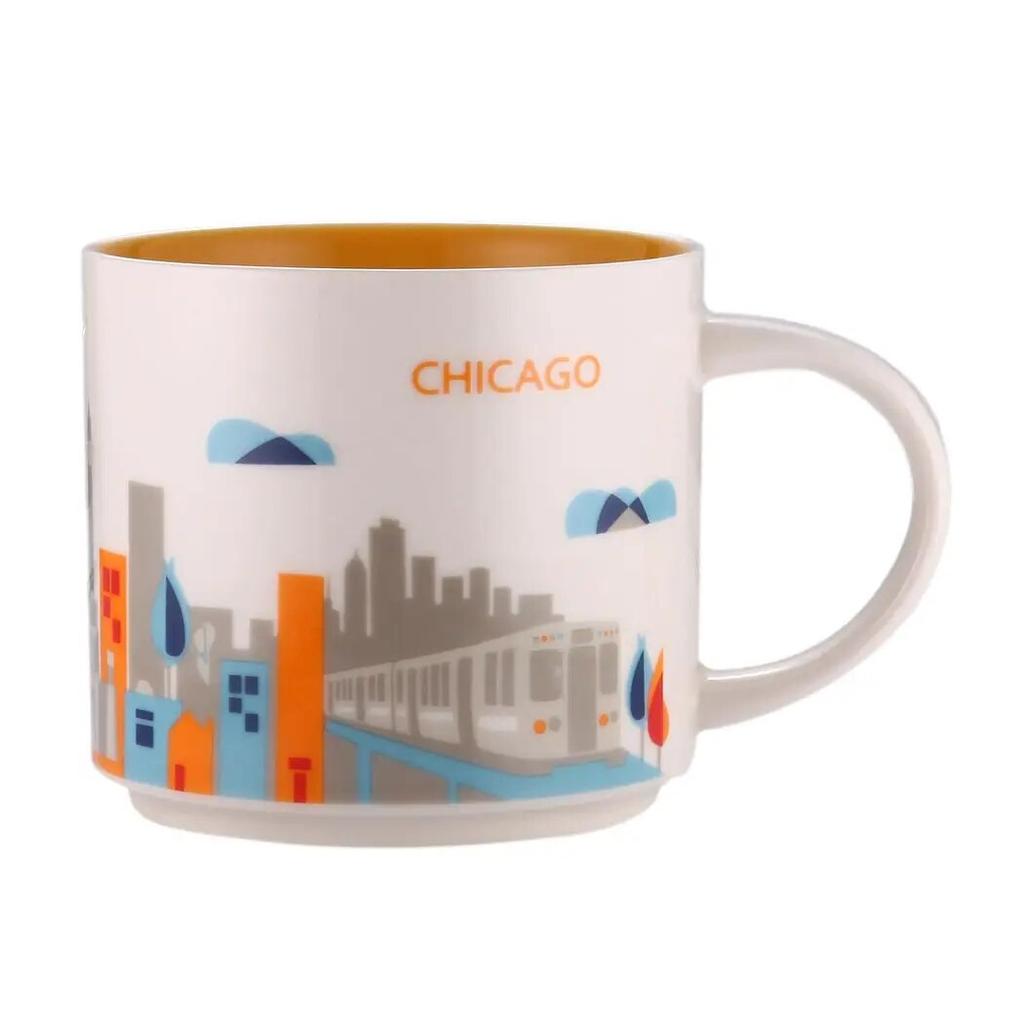 Ins City Cup USA City Bone China Mug Global Collection Ceramic Japan England London Paris Hawaii Chicago New York City Mug 400ML