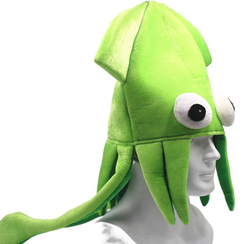 Squid Funny Hat Octopus Cap Prom Performance Party Dress Up Props Adult Children