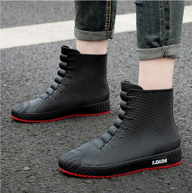 Wszechstronne Casualowe Wodoodporne Buty Krótkie Męskie Damskie Ocieplane Polarem Ciepłe Antypoślizgowe Odporne na Ścieranie Outdoorowe Kalosze