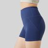 Summer Striped High Waist Yoga Shorts Women Breathable Belly Control Seamless Butt Lift Fitness Running Sports Pants for Female