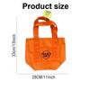 Official Trader Joe's Trick or Treat Tote Bag - Halloween Canvas Shopping Bag with Side Pocket for Groceries Pumpkin Patch