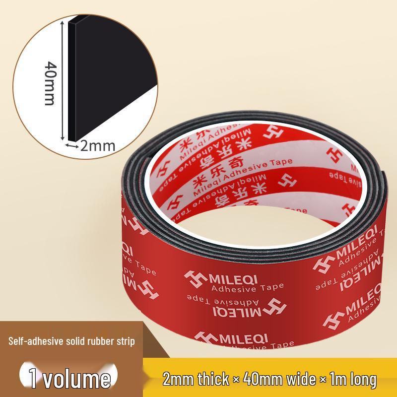 Mileqi EPDM Self-Adhesive Shock-Absorbing Anti-Slip Rubber Pad Strip