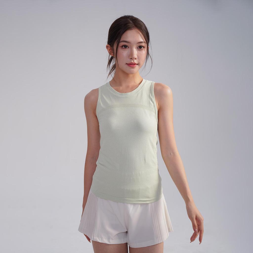 Sporty Girl Quick-Dry Elastic Yoga Vest - Slimming Sleeveless Training Top