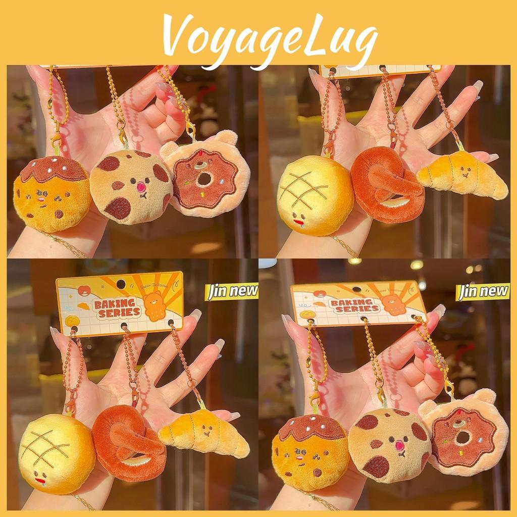 Baking Mini Plush Keychain Pack With Cute Cookie And Bread Shapes Kids For