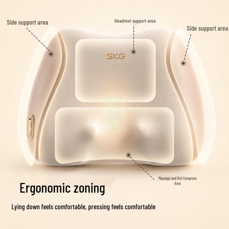 SKG 8500 Red Light Heat Massage Pillow CN Plug (adapter Included)