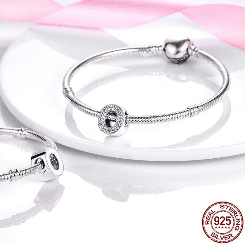 100% Real 925 Sterling Silver Letter Alphabet A-Z Charm Name Bead Fit  Bracelet Pendant Jewelry