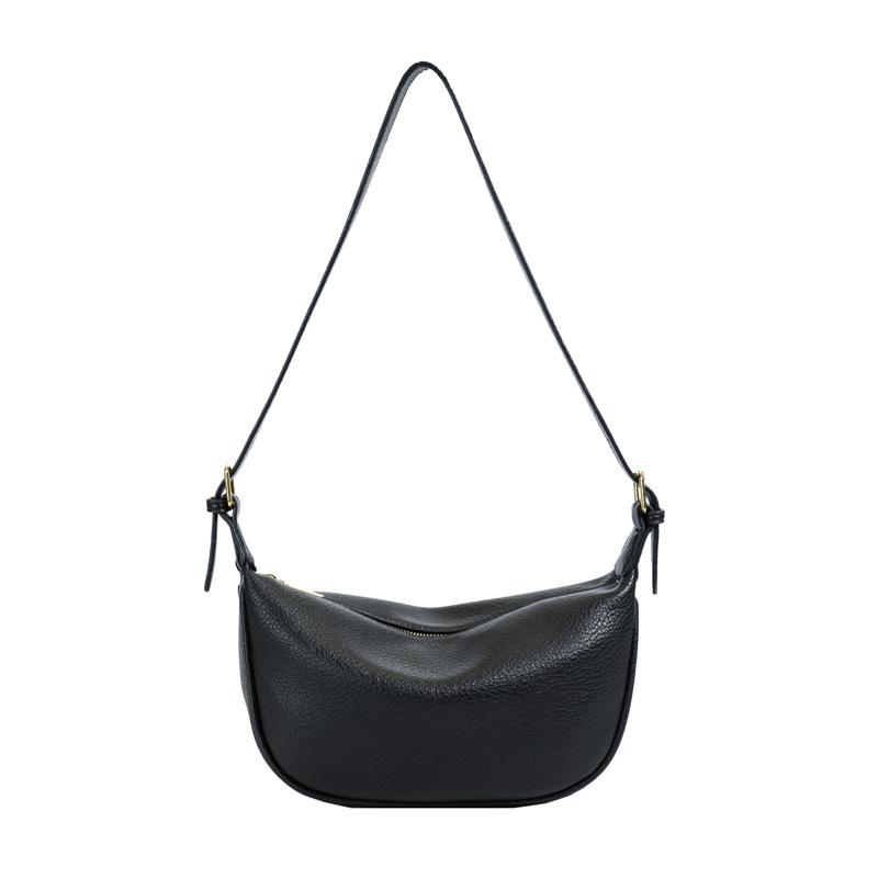 2025 new simple style casual light texture shoulder tote bag fashionable versatile commuter style solid color messenger bag