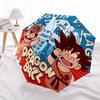 1pc Dragon Ball Z Arale & Goku Coffee Pot Pattern Beautiful Looking Automatic Folding Umbrella, 3 Folding, 8 Iron Frame Design, Durable and