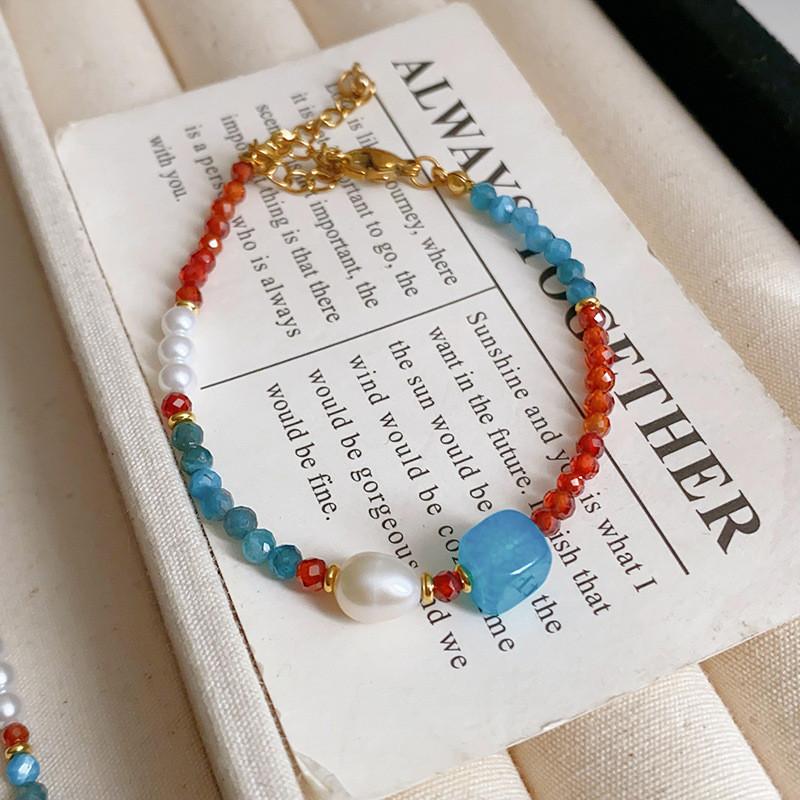 Nytt Kinesisk Geometriskt Pärlhalsband Med Färskvattenpärlor För Kvinnor