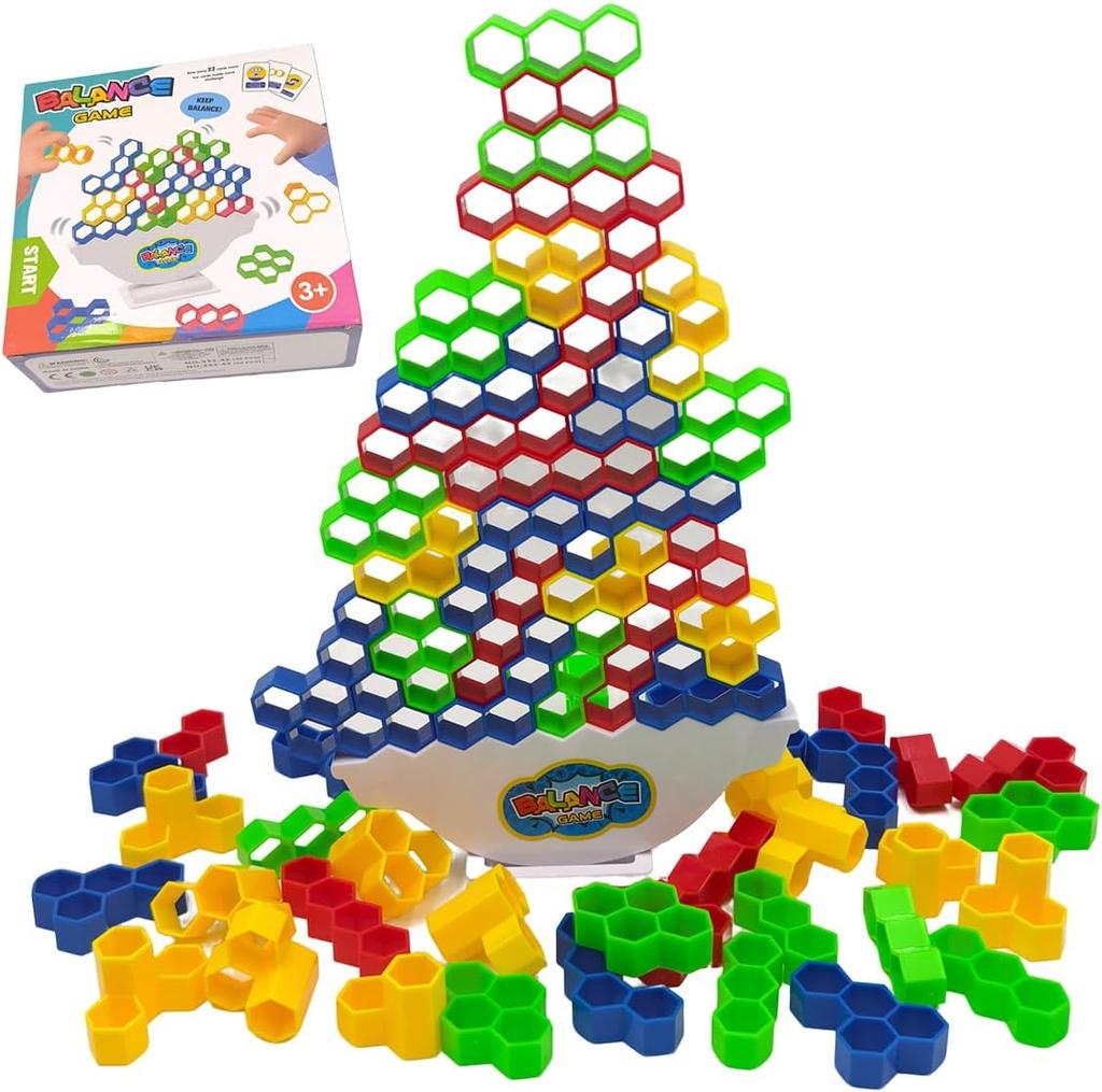 Tetris Balance Toy Tower Game, Tetra Tower Balancing Stacking Board Games, Building Blocks, Puzzle Toy, Family Games, Birthday for Children and Adults