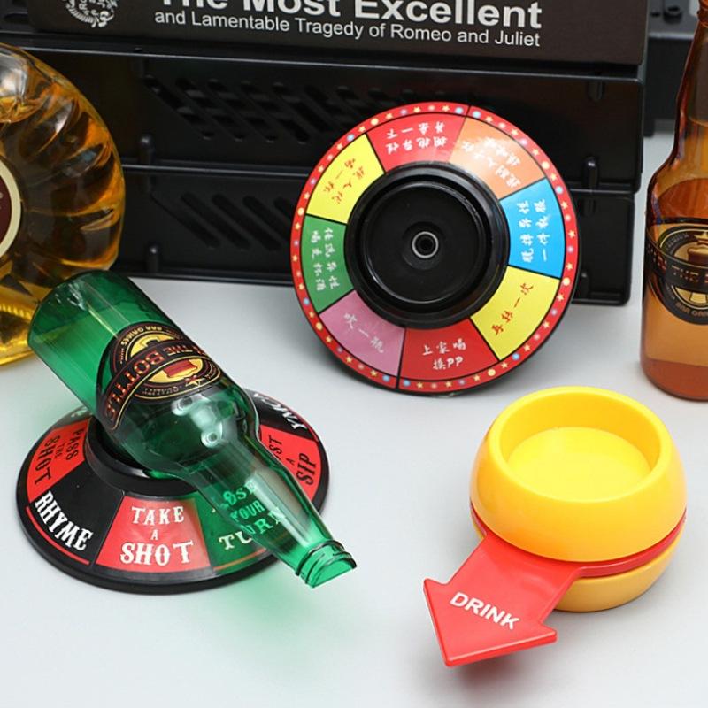 Party DrinkingTurntable Toys Simulation Bottle Turntable Bar KTV Entertainment Interactive Funny Game Punishment Props