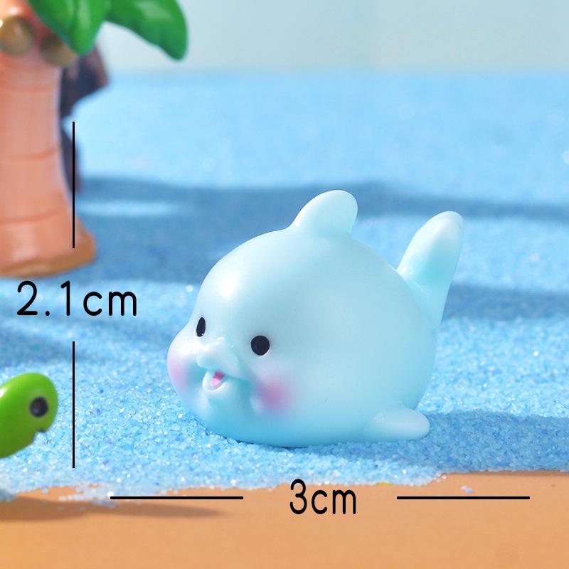 

Миниатюрные декоративные элементы Милые маленькие дельфиныМорские животные и аксессуары для украшения аквариума Happy upturned Tail светло-синий