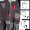 Dedra Long Protective Bigbangs Work Trousers Size /56 Men' 1 Pc