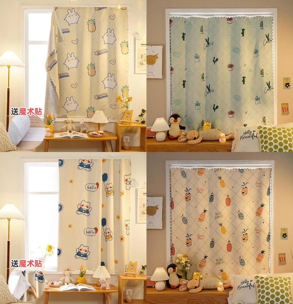 Plush Blackout Curtain With Cartoon Design For Stylish Window Decoration And Privacy