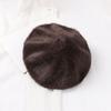 Women Painter Hat Solid Color Octagonal Dome Top Beret Hat Autumn Winter Warm Plush Hat Fashion Accessories