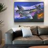 Weltkrieg Hawker Hurricane Flugzeug Poster Drucke Leinwand Malerei Spitfire Formation Wandkunst Bilder für Wohnzimmer Dekor