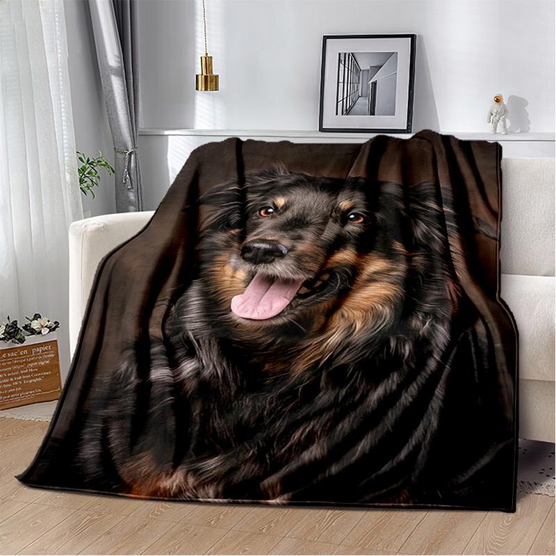 Personalized German Shepherd blanket Husky tiger camping picnic blanket living room sofa throw blanket