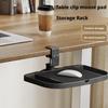Office Desk Mouse Pad Storage Box Rotating Arm Rest Computer Workstation Wrist Support for Clamp Holder Organizer Accessories