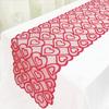 Valentine's Day Table Flag Decoration Red Knitted Love Table Flag
