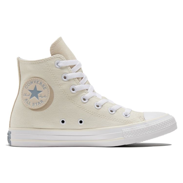 Converse Chuck Taylor All Star Classic Retro Fashion Versatile High-Top Canvas Shoes Women Sneakers Beige 571867C