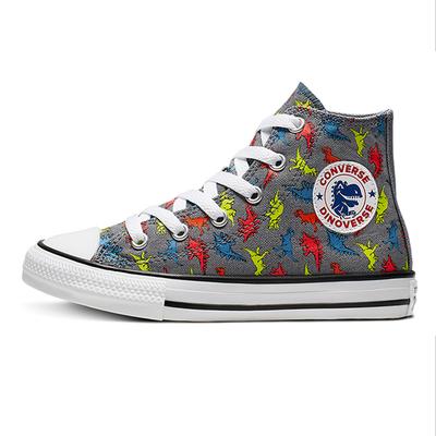 Chuck Taylor All Star Comfortable High Top Kids Canvas Shoes Cartoon Dinosaur Teenagers 666200C
