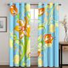 3D Abstract Art Geometric Design Flowers Simple Style Curtains 2 Panels Living Room Bedroom Window Curtain Decoration