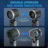 Handheld Mini Fan 5 Speed Foldable Mini Fan Portable Desk Outdoor Neck Hanging USB Rechargeable Fan Phone Stand Display Screen