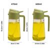 2in1 470ml/600ml Oil Sprayer Glass Bottle For Cooking Anti-Leakage Olive Oil Storage Bottle For BBQ Air Fryer Kitchen Tool