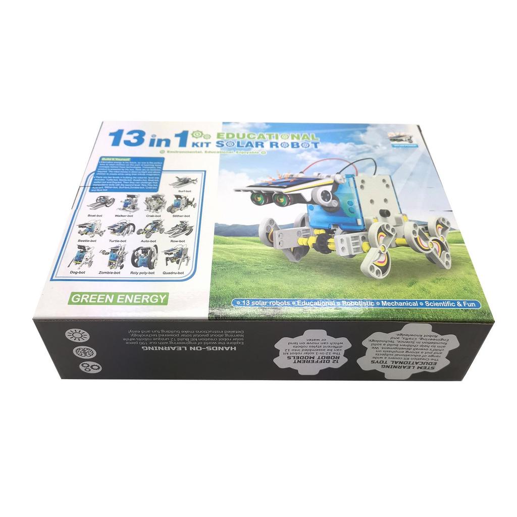 13-in-1 DIY Solar-Powered Toy Car & Intelligent Robot Kit