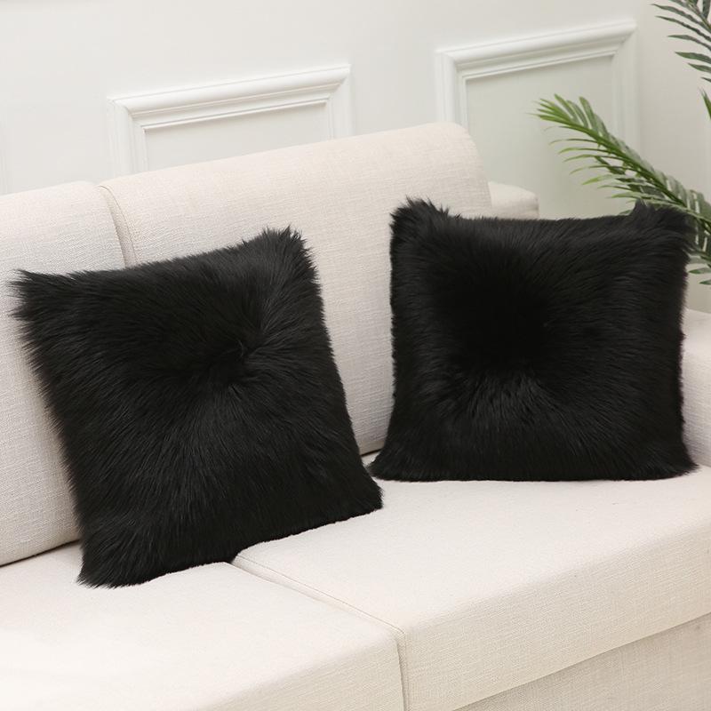 Hot Home Ins Nordic Imitation Wool Plush Sofa Pillow Case Pillow Case